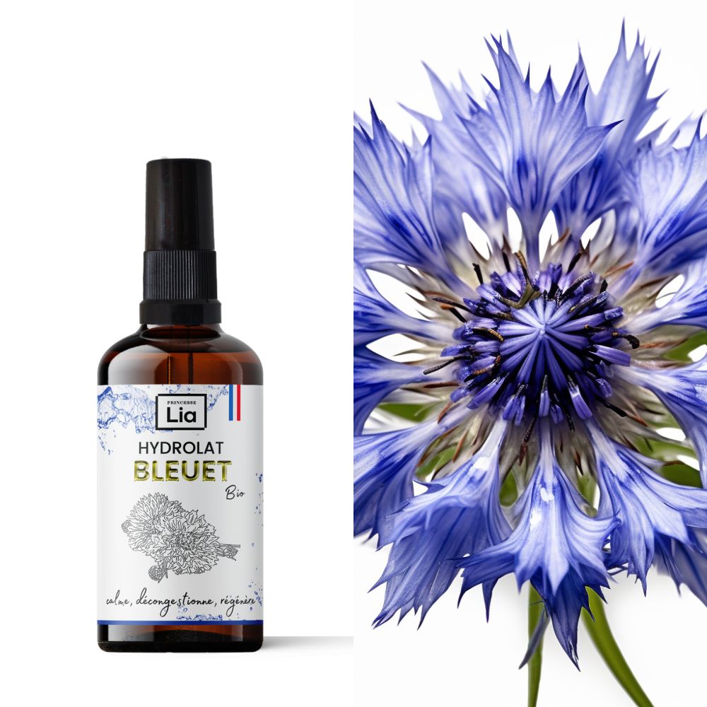 Hydrolat Bleuet Bio Français - Princesse Lia