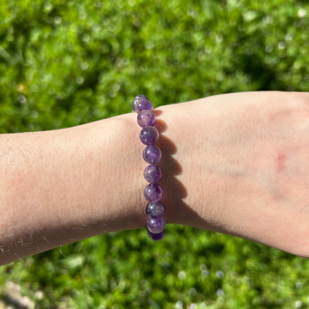 Bracelet Améthyste – Protection & Apaisement | Pierre Naturelle