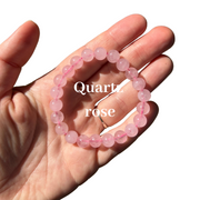 Bracelet Quartz Rose – Amour & Apaisement | Pierre Naturelle