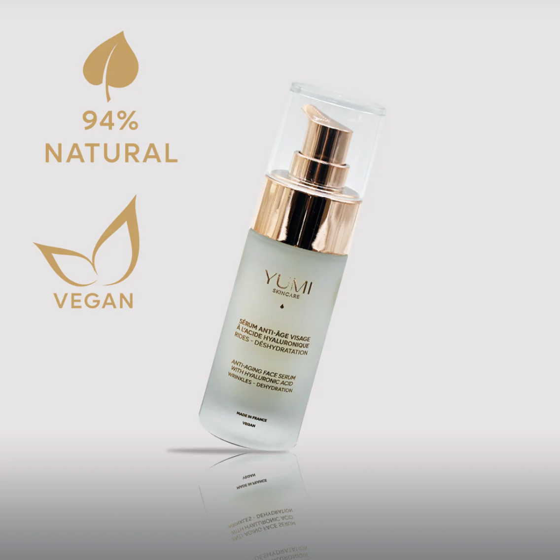Sérum anti-âge visage à l'acide hyaluronique - Yumi beauty