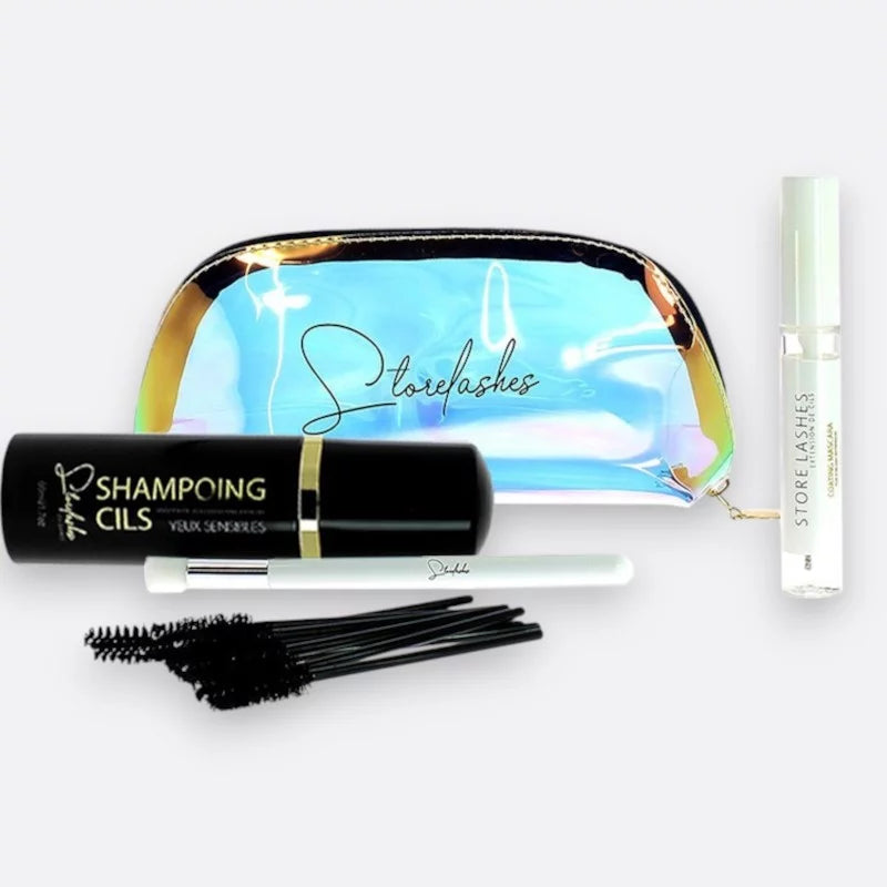Kit complet de soin pour extensions de cils