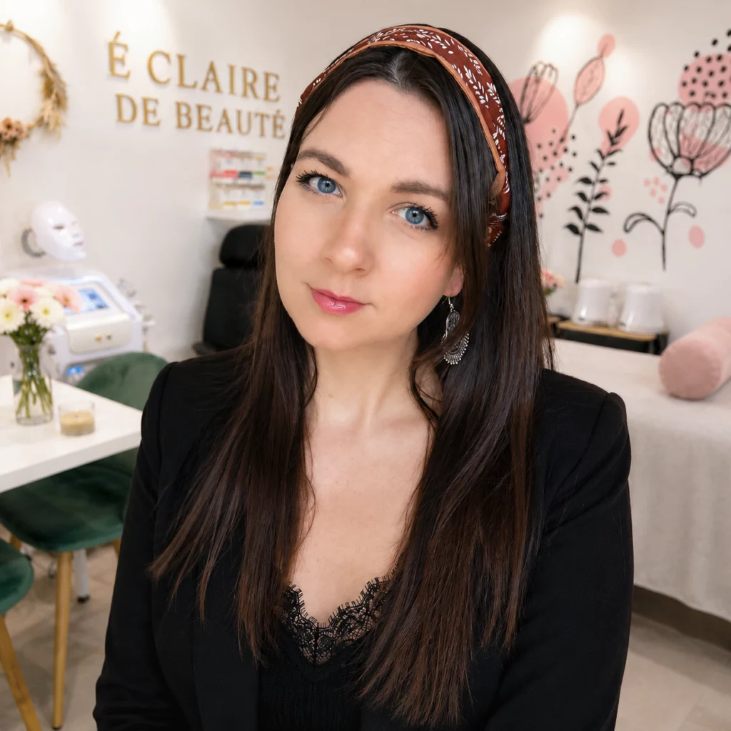 Claire Méquinion, estheticienne dans son institut de Beauté à Givors
