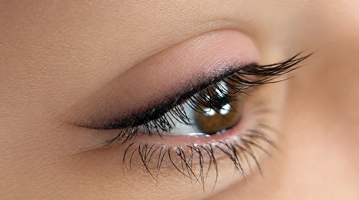 Œil souligné d'un eye-liner poudré, effet estompé